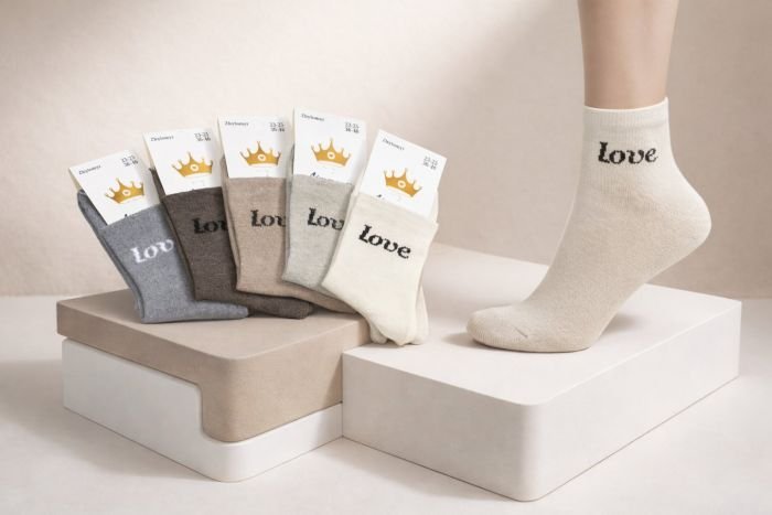 Шкарпетки житомир "LIMERENCE" 422-21 стрейч жіночі "Теніс середні", р. 36-40 -асорті -(середні-теніс /кавовий мікс +Love на гумці в дрібний рубчик -стрейч)