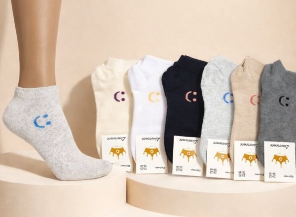 Шкарпетки Житомир "Limerence" 400-64 стрейч жіночі (короткі) р. 36-40 -асорті -(Однотонні +збоку маленький смайлик -короткі -стрейч)