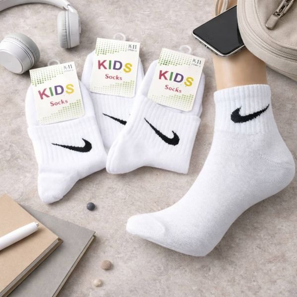 Шкарпетки "Kids sport" N-914-Б стрейч-cotton дитячі, р. 8-11 років -(Білі /укорочені -дитячі) -уп. 10 шт