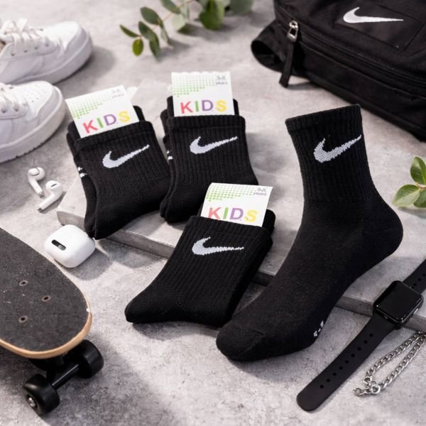 Шкарпетки "Kids sport" 903-N-Boy -ЧВ стрейч-cotton дитячі, р. 5-8 років -(Чорні /середні -дитячі) -уп. 10 шт