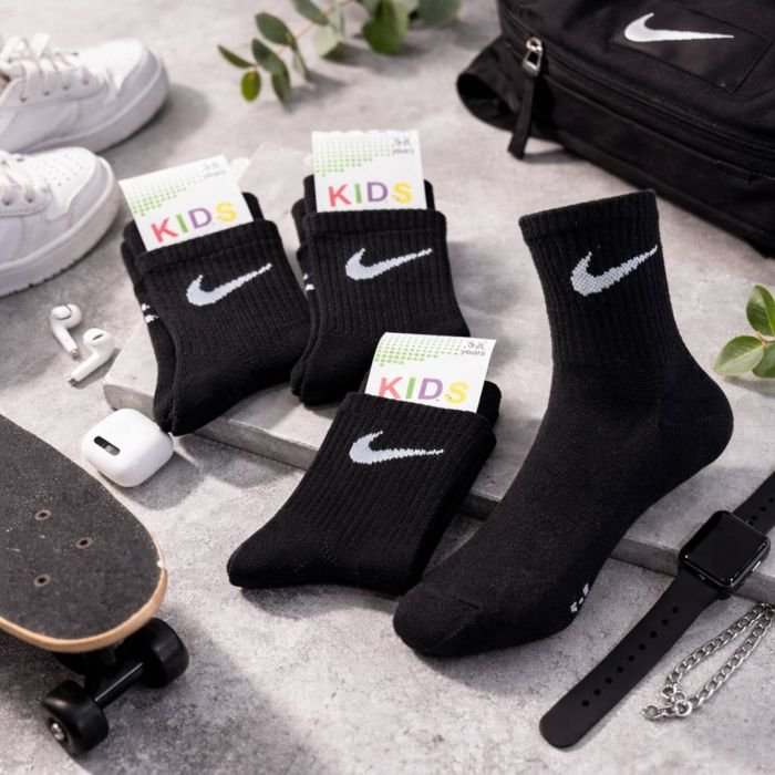 Шкарпетки "Kids sport" 903-N-Boy -ЧВ стрейч-cotton дитячі, р. 5-8 років -(Чорні /середні -дитячі) -уп. 10 шт