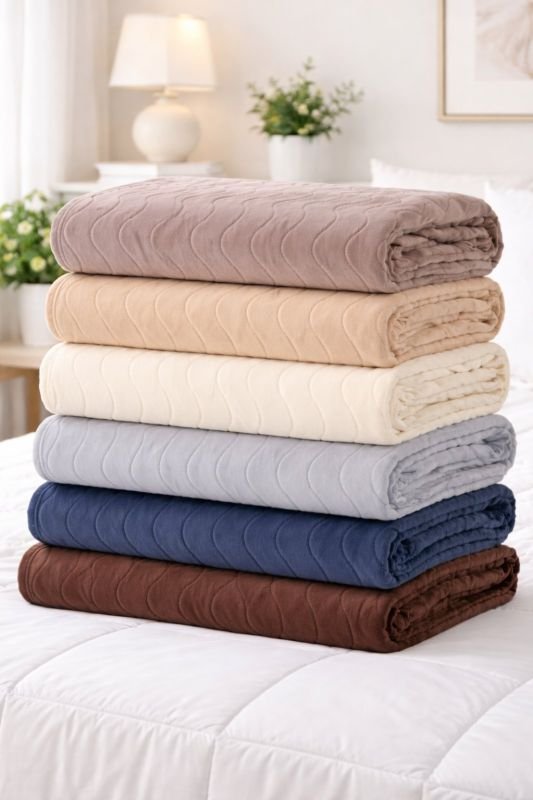 Плед /покривало "Хвиля" 7016-18-72 2 м мікрофібра-велюр, р. подвійний +/- 180*200 -(Без вибору забарвлення!!!)