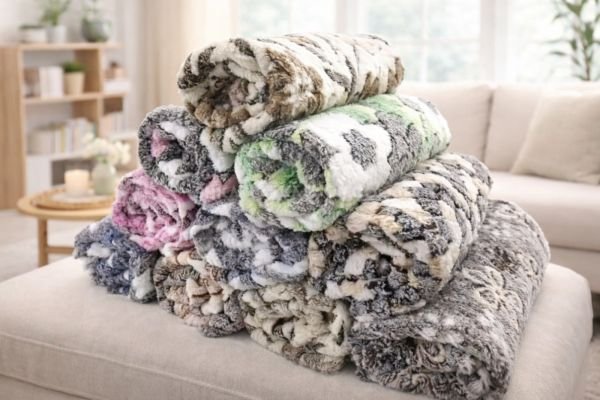 Плед /простирадло /покривало "ПОПІЛ" 2018 -2 м -травка з видавленним візерунком, р. 180*200 -(Без  вибору забарвлення!!!)