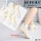 Шкарпетки "Корона" ВY-671-2 сітка /бамбук жіночі, р. 36-41 -(Сіточка /укорочені молочні +на широкій резинці в рубчик буква "R" +на підошві напис ) -уп. 10 шт