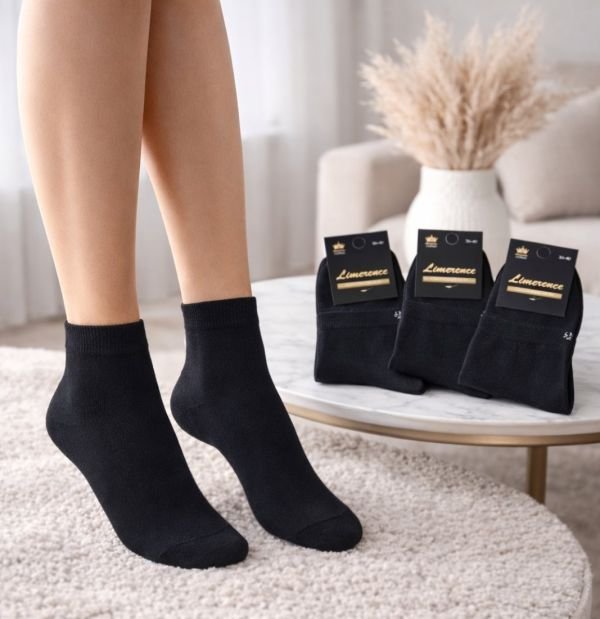 Шкарпетки Житомир "Limerence LUX" 682-02 cotton-стрейч жіночі (узбецька бавовна /середні), р. 36-40 -(Чорні -"середні -LUX-бавовна -жін.) -уп. 12 шт