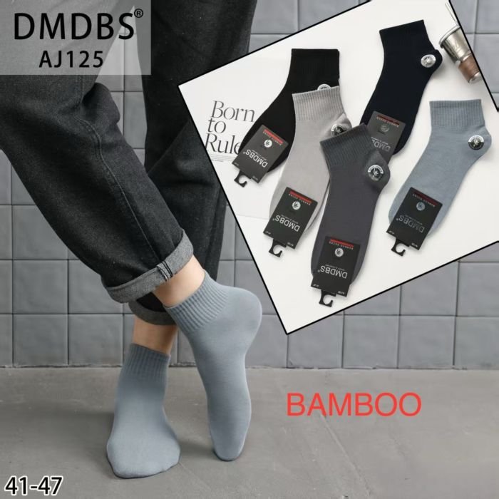 Шкарпетки "DMDBS" AJ-125 стрейч /бамбук чоловічі, р. 41-47 -асорті -(Середні з гумкою в рубчик) -уп. 10 шт