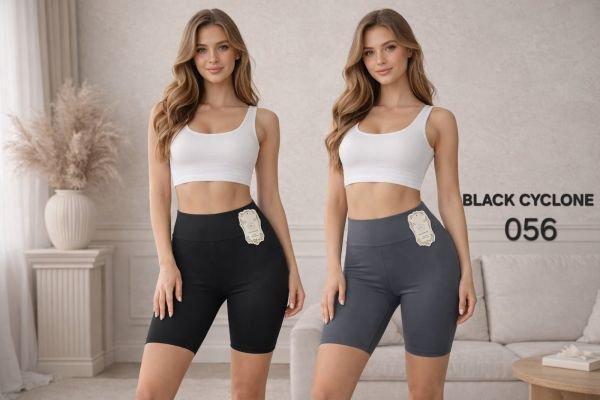 Треки/велосипедки "BLACK CYCLONE" 056 з еластичного трикотажу, р. Хl/2xl-(48-50), 3хl/4xl-(50-52) -(сірі, чорні)