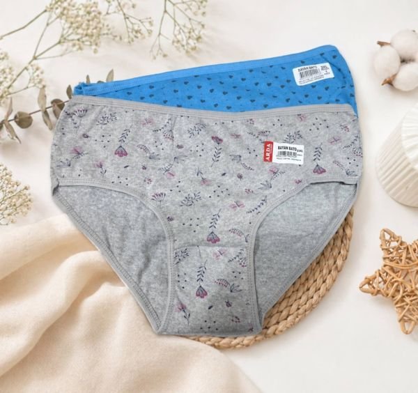 Жіночі труси "Мікс-Туреччина" New 1300-18 бавовна, р. 2XL-(50) -(2 кольори в уп. випадковий мікс візерунків) -уп. 18 шт