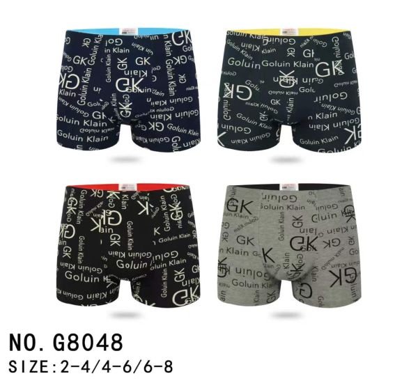 Боксери дитячі "Gheary Kearm" G-8048 cotton, р. 2-4, 4-6, 6-8 -асорті -уп. 12 шт