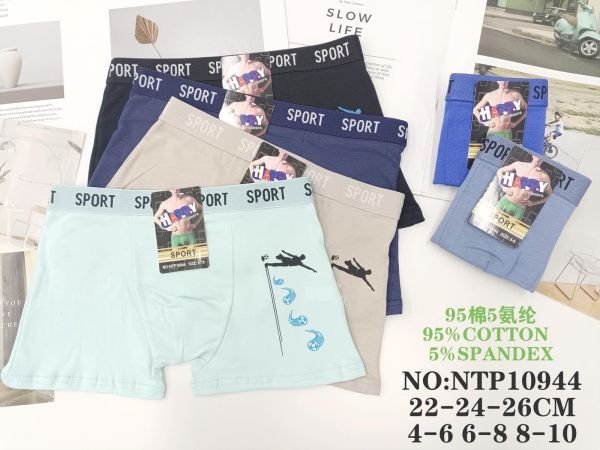 Боксери дитячі "Happy Sport" 10944 cotton, р. 4-6, 6-8, 8-10 років -асорті -уп. 12 шт