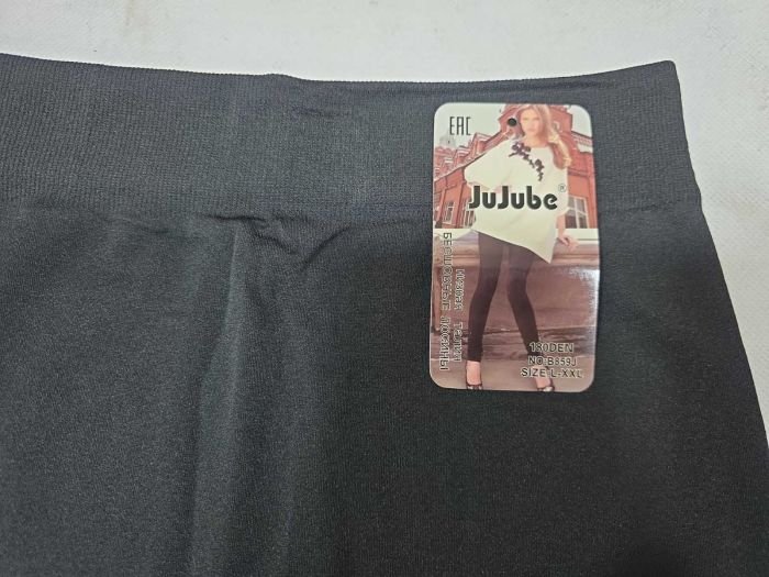 Лосини "JUJUBE" 859-J безшовні мікрофібра, р. L-2XL -(46-50) -(чорні)
