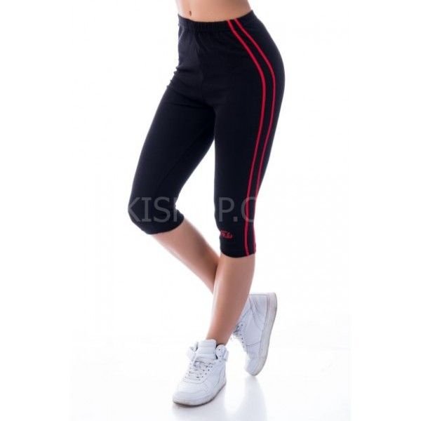 Бриджі "KOLO-СМУГА" 550-3xl бавовна-стрейч + з боків кольорові смужки, р. 3хl-(48-50) -в уп. 2 шт -(чорні +лампаси без вибору!)